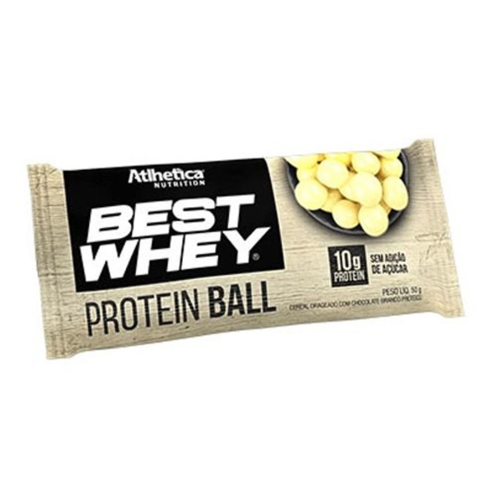 Protein Ball Best Whey – 1 Unidade Chocolate Branco – Atlhetica