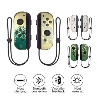 Zelda Lágrimas Do Reino Controladores Sem Fio Joysticks Vibration JoyCon Gamepad Para Nintendo Switch & Oled Com Alças Duplas