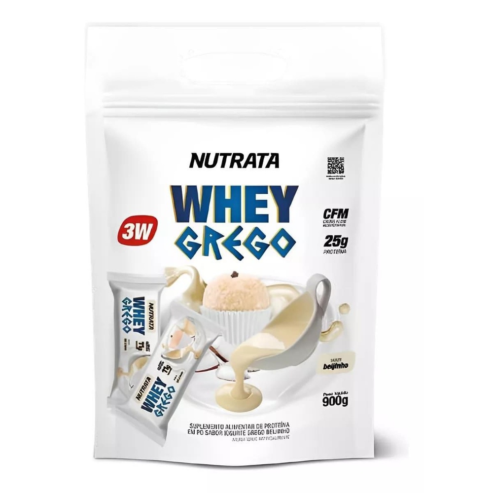 Whey Grego – 900g Refil Beijinho – Nutrata