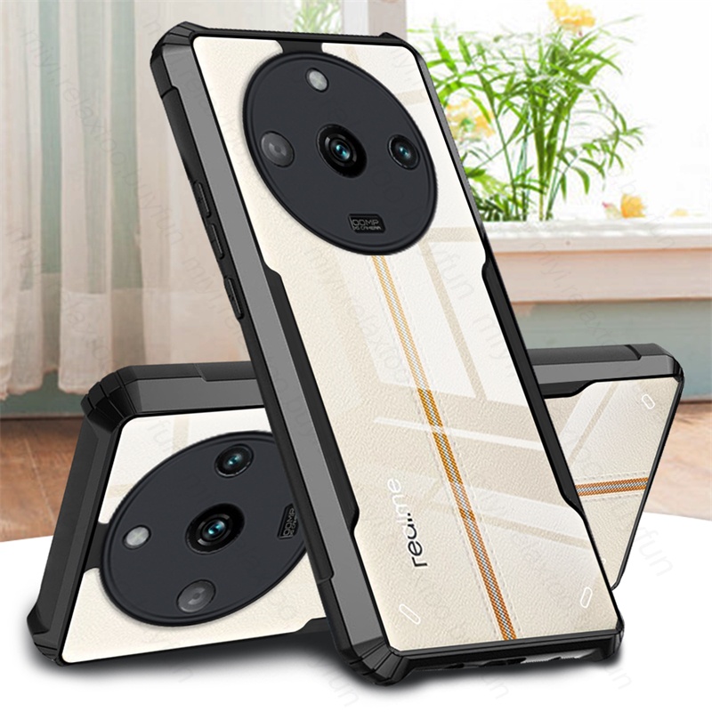 Coque Acrílico Transparente À Prova De Choque Para Realme 11 Pro Plus 5G Caixa Realmi Realme11 + TPU Soft Frame Protect Funda