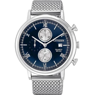 Relógio Citizen Masculino Prata Cronógrafo TZ21143F