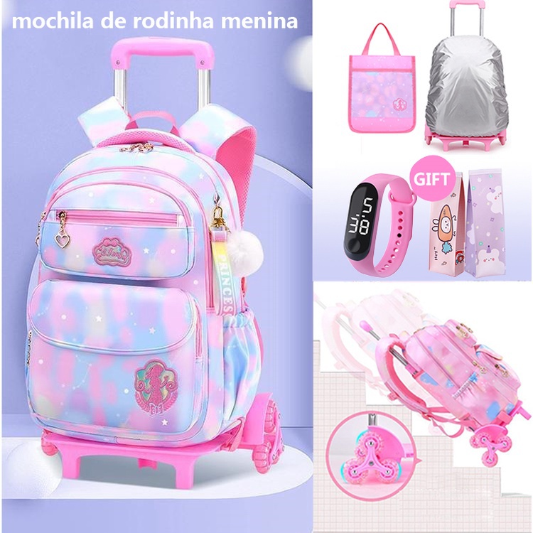 Mochila Escolar com Rodinhas - Resistente e Estilosa - 40x30x15 cm