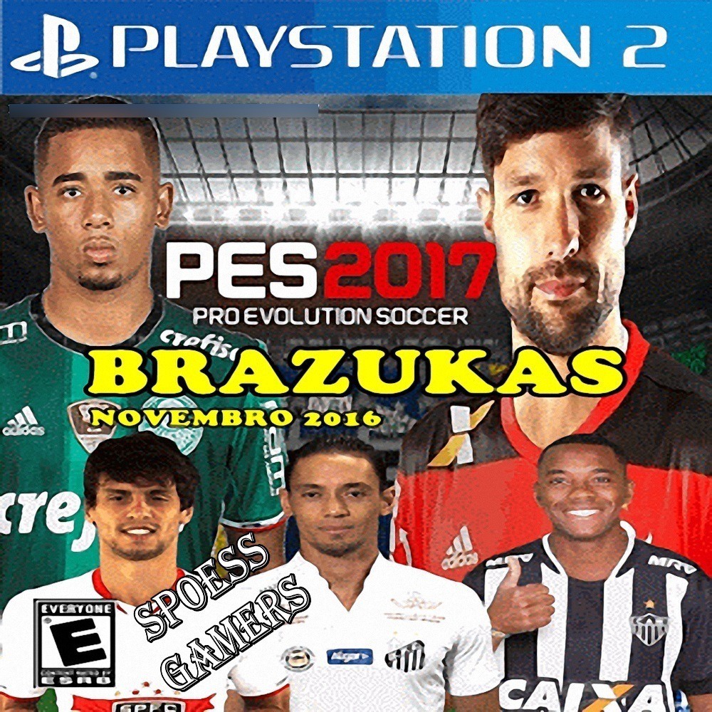 PES BRAZUKAS 2017 (PS2) Atualizado até 02/11/2016