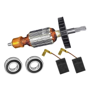Kit Induzido+ E.carvão+ Rolamentos P/ Makita Hr2470- 110v