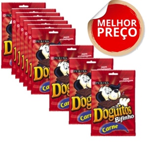 Petisco Nestlé Purina Doguitos Bifinho De Carne Para Cães - 65 G combo c/10 unidades