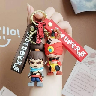 Chaveiro League of Legends LOL YASUO Ahri Arcane Sirelia Lee Sin Akali Yone Zed Selo action figure boneco