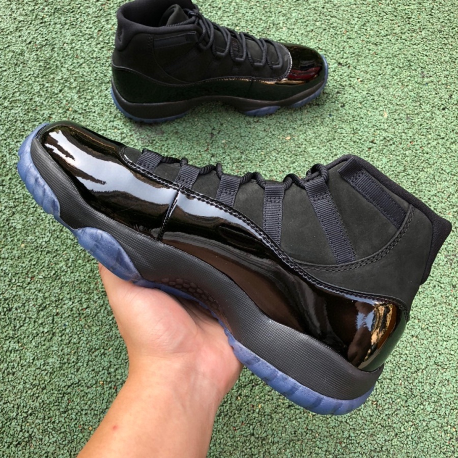 378037-005 air jordan 11 Tênis De Basquetebol retro Alto Preto gamma aj11