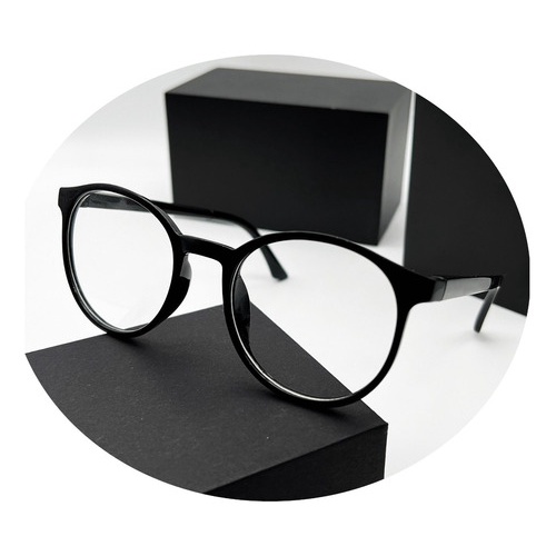 Óculos Armação Sem Grau Redonda Geek Tr90 Masculina Feminina