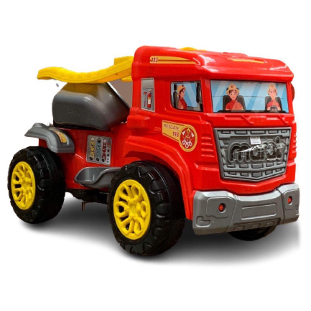 Caminhão de Brinquedo Magic Toys Truck 9300 Plástico com Pedal Vermelho