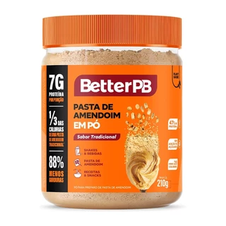 Pasta de Amendoim em Pó 210g BetterPB Tradicional