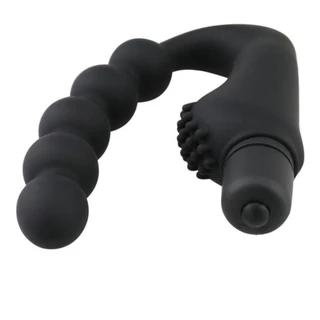 Estimulador de Prostata Plug Anal Preto Pompoarismo Escalonado