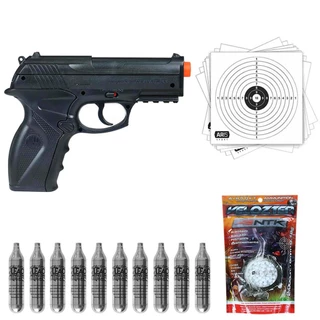 Pistola Airsoft Co2 Wingun Rossi C11 6mm + Básico 08