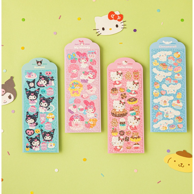 Adesivo Sanrio com Glitter Hello Kitty Adesivos G0MW Shopee Brasil