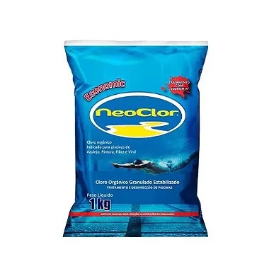 NEOCLOR ECONOMIC CLORO ORGÂNICO ESTABILIZADO PARA PISCINA – PACOTE 1KG ...
