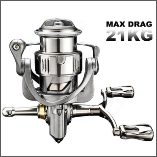 Carretel De Pesca De Metal, ao ar livre, de água doce, alça dupla, Max Drag, 25kg, 2500S, Série 3000M, 3 + 1 BB