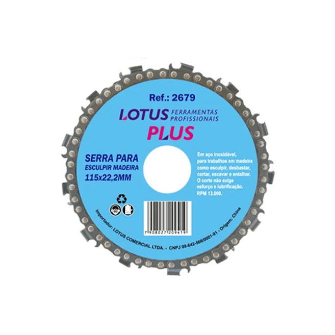 Disco Corrente Motosserra Para Madeira 115mm 2679 Lotus | Shopee Brasil