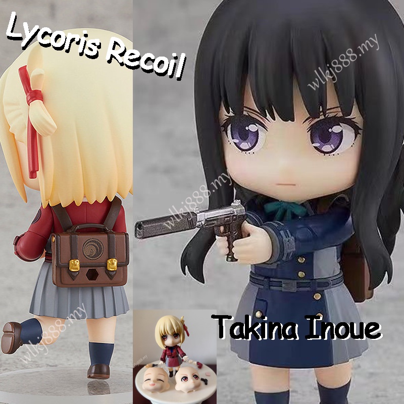 Nendoroid Lycoris Recoil Ação Figura Nishikigi Chisato Takina Inoue 1955 1956 Mudança De Modelo Bonecas Anime Articulado Face