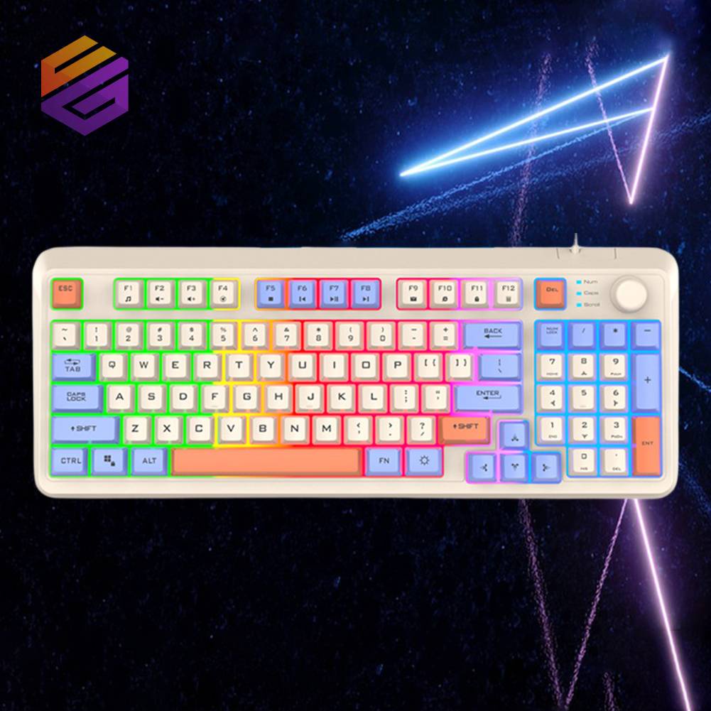 K82 Teclado Gamer RGB Leve Hot-Swap 94 Teclas Para Notebook | Shopee Brasil