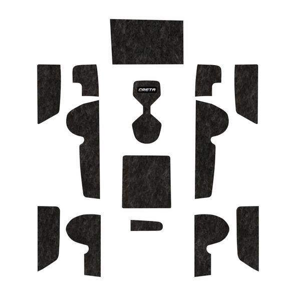 Jogo Tapete Creta 2022 Em Diante Porta Objeto Copos Kit Forro