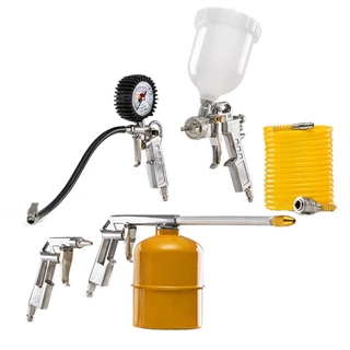 Conjunto Pistola Pintura Limpeza Calibrador Mangueira Compressor em Oferta na Shopee