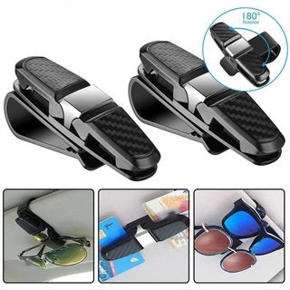 Suporte Universal Para Óculos De Automóvel Cartões De Bilhetes Portáteis Grampo Carros Sol ABS Estojo Acessórios