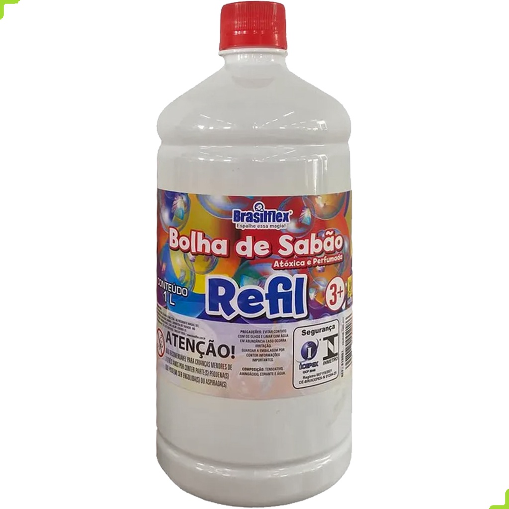 Refil Bolha De Sabão Bubble 1 Litro Pais e Filhos