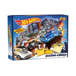 Hot Wheels Quebra-Cabeça 24 Peças - Fun Divirta-se