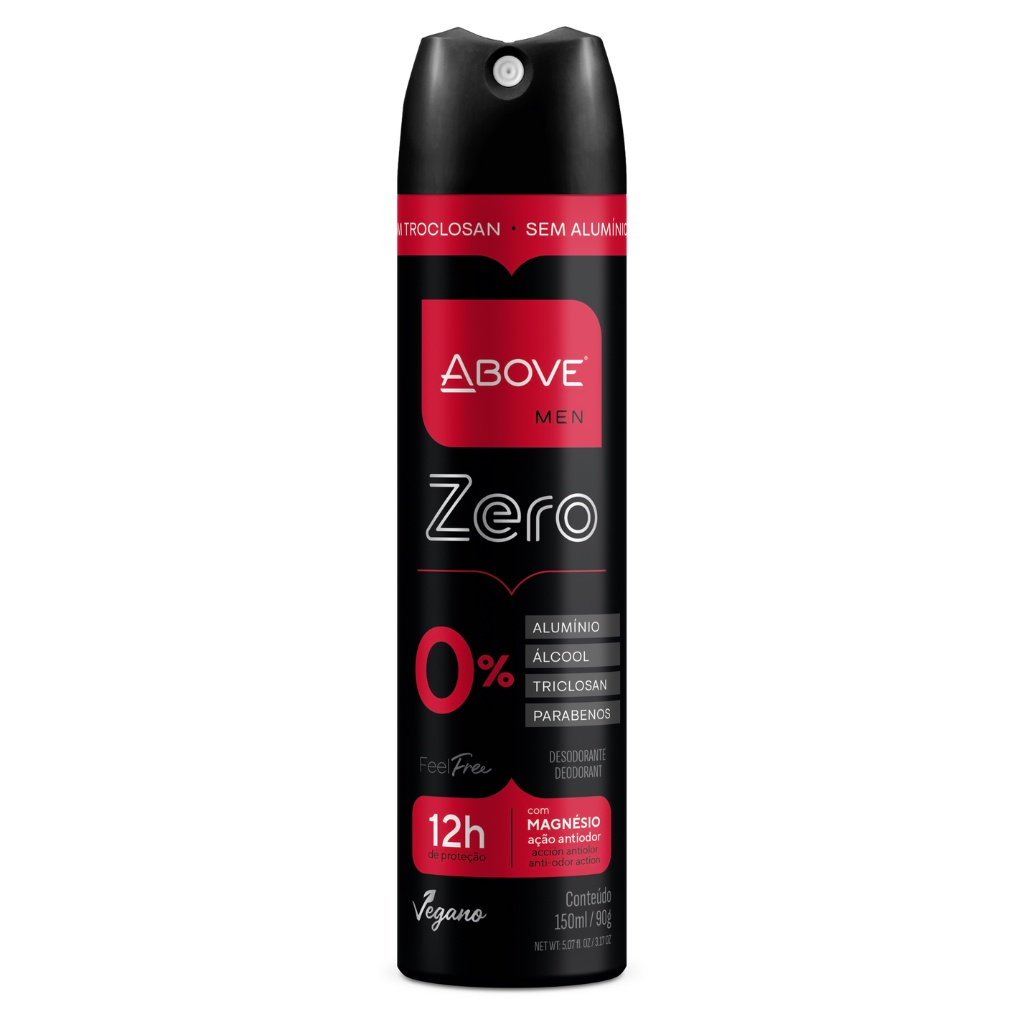 Desodorante Above Zero Sem Alumínio Masculino Men Antitranspirante 150 ...