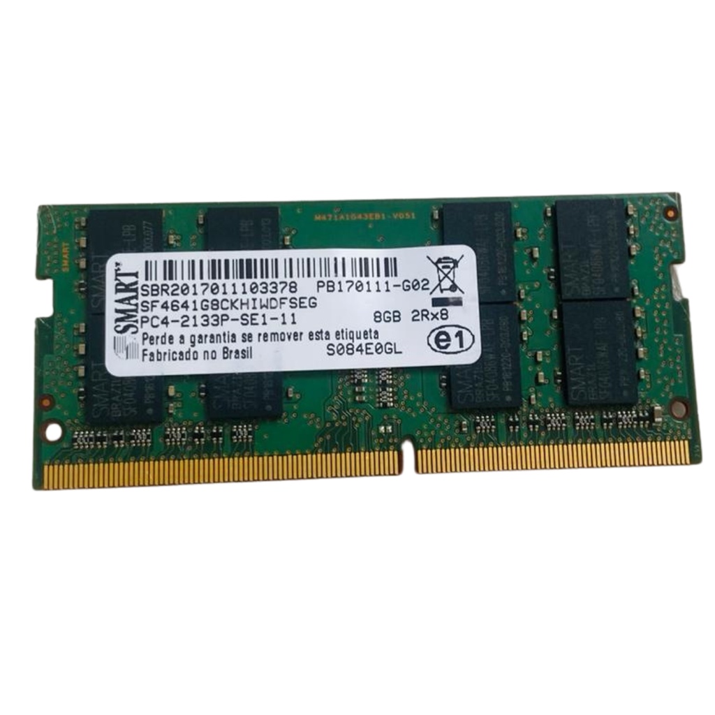 Memoria Smart Ddr4 8gb Notebook Pc4-2133p 2rx8