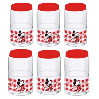 Kit com 6 potes organizador Paris Mickey 1,6L