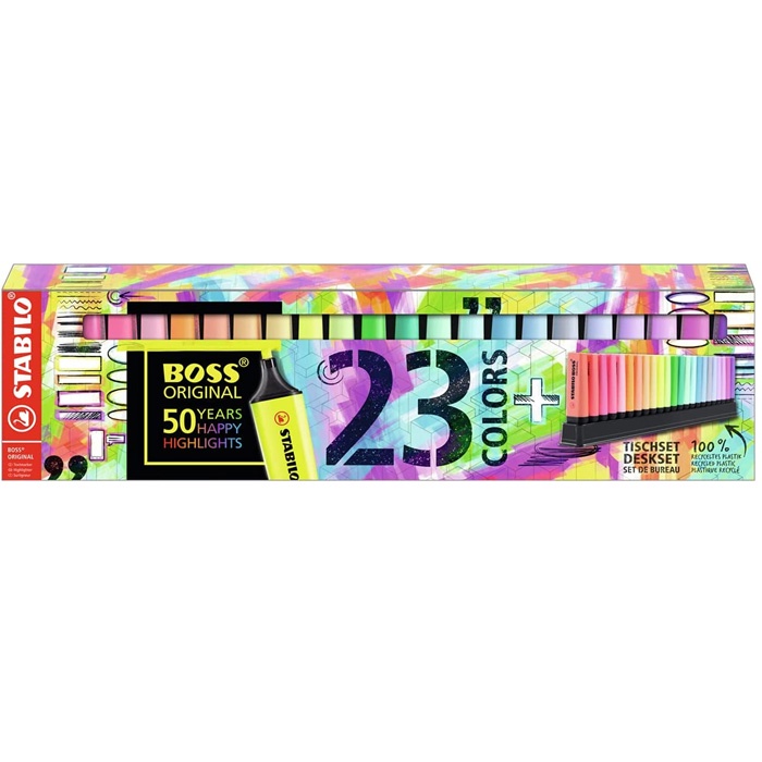 MARCA TEXTO STABILO BOSS NATURE COLORS - Grafitte - Papelaria Grafitte