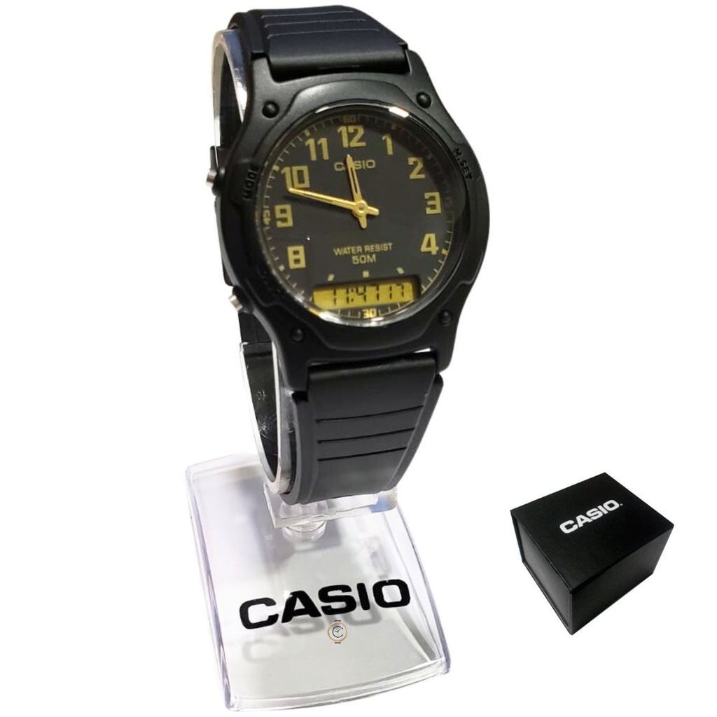 Relógio Casio Unissex Preto AW-49H-1BVDF