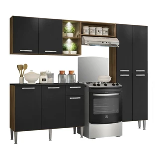 Cozinha Compacta c/ 2 Leds 3 pçs Pequim Multimóveis V3412
