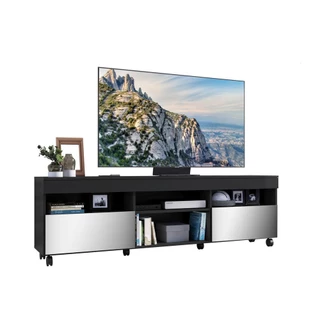 Rack TV 65" c/ Rodízios e 2 Portas Paris Multimóveis V3330