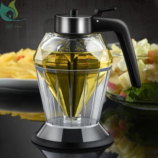 Distribuidor De Mel De Vidro Diamantado Com Suporte 200ml Óleo De Grande Capacidade Frasco Multifuncional SHOPQJC0407 em Oferta na Shopee