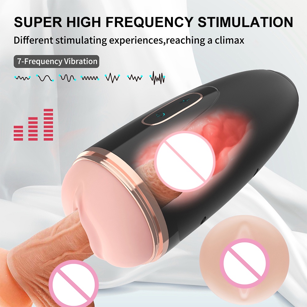 Masturbador automático para o homem com vibração masculino masturbação copo realista vaginal boquete sexo máquinas brinquedos adulto