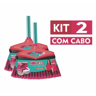 Vassoura Multiuso Original Noviça com Cabo