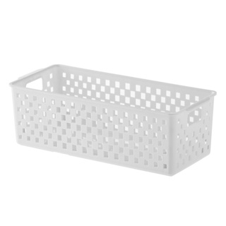 Cesto Organizador Retangular Branco Organizacao Quadratta 34x15x09cm 890 Paramount