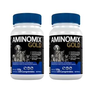 Aminomix Gold 120 Comprimidos - Vetnil - 2 Unidades