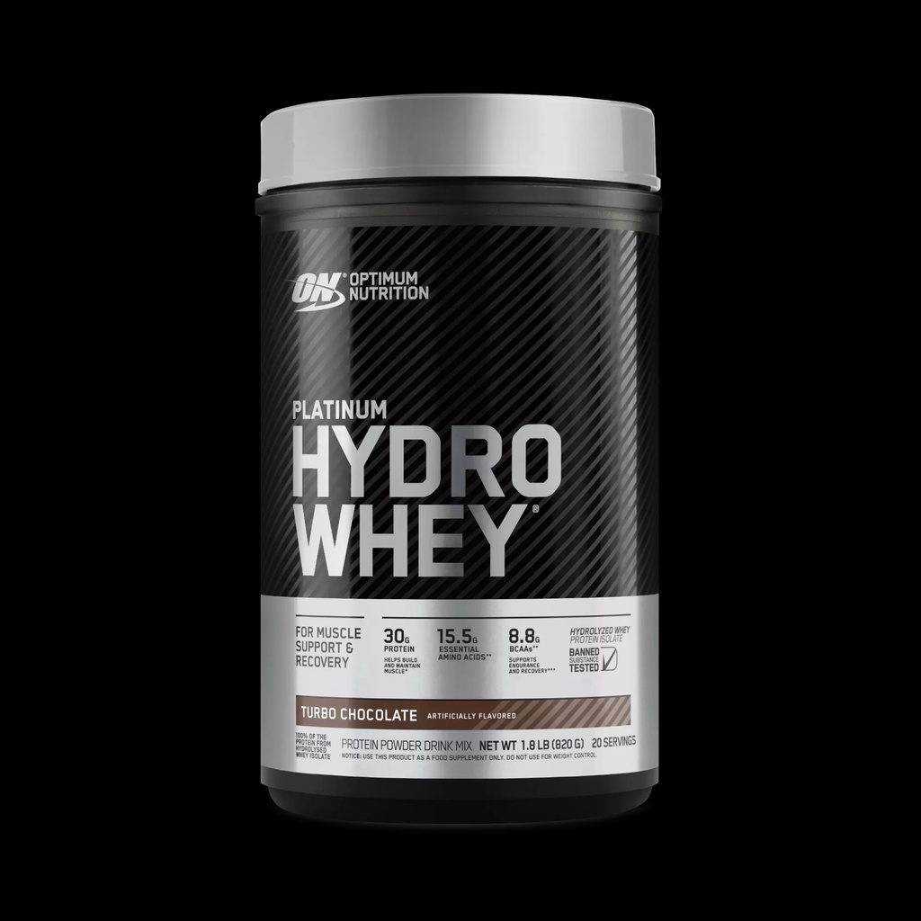 Whey Premium – Platinum Hydro Whey 800g –  30g Proteína – 8,8g BCAA – 0g Lactose – Optimum Nutrition