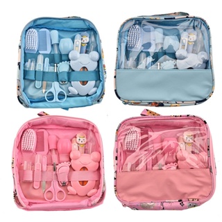 13Pcs/Set Baby Care Kit Recém-Nascido Kids Cuidados Com A Saúde Do Cabelo Termômetro De Escova Clipper Scissor Kid Toiletries