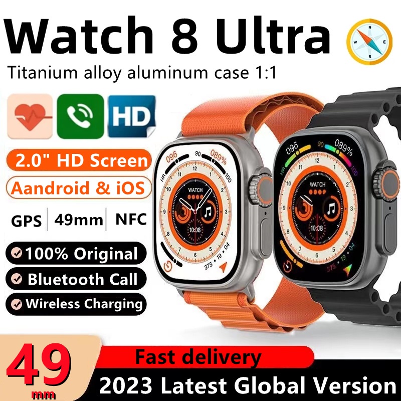 Relógio s8 smartwatch smartwatch smartwatch smartwatch smR s8 ultra max series8, smartwatch masculino, smartwatch à prova d'água, esporte, fitness, sem fio, carregamento.