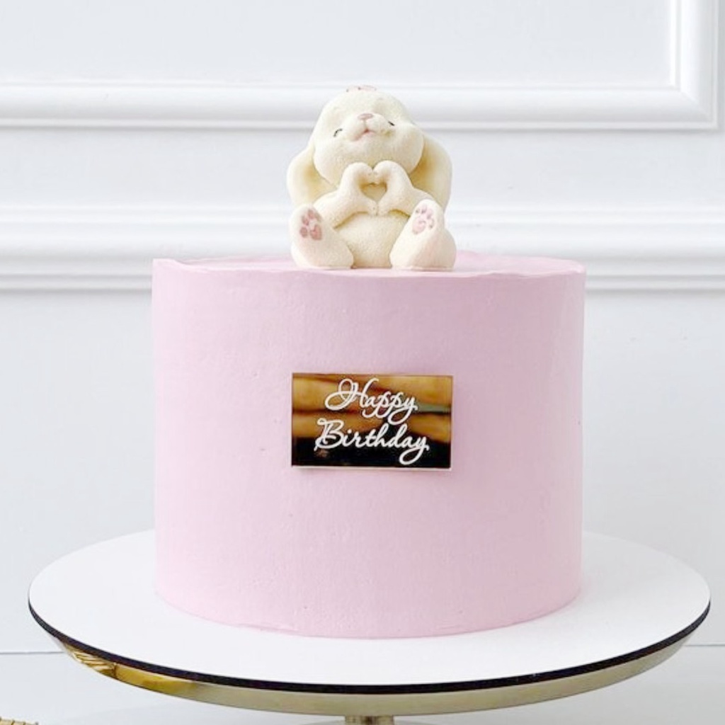 Rosa ouro um bolo de aniversário toppers acrílico bebê 1 st feliz aniversário  bolo topper para