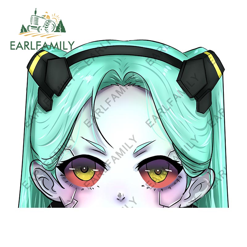 EARLFAMILY 13cm X 10 4cm Cyberpunk Edgerunners Peeker Autocolante Faz 