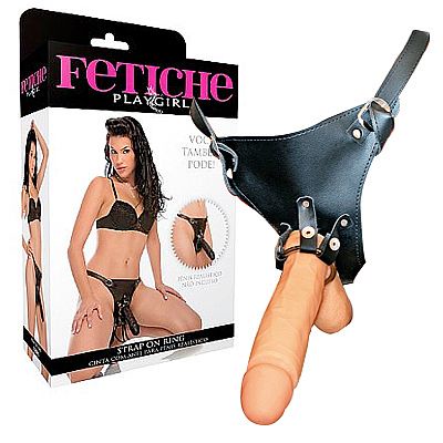 Strap On Ring - cinta com anel para pênis realístico