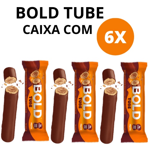 Kit Com Unidades Bold Tube Pacoca Barrinha Proteica Bold Bar G