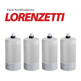 Kit 4 Refil Filtro Acqua Bella E Vitale Rv-01 Compatível Lorenzetti Hf-01 Carvão Ativado - Água Limpa e Sem Odores