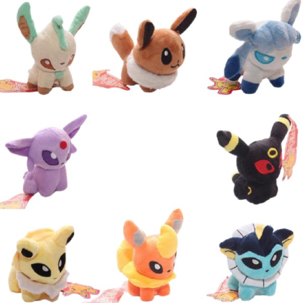 Pokemon Flareon 16cm Pelúcia Evoluções Eevee Evolution - Manú