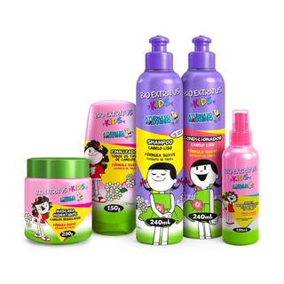 Kit Kids Cabelo Liso Bio Extratus Completo - Para Criança