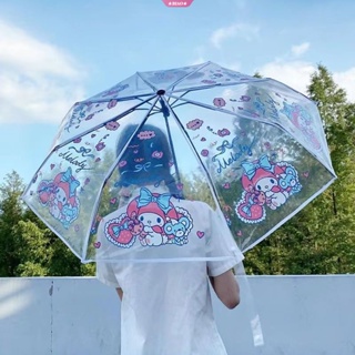 Olá Kitty Guarda-chuva Dobrável Portátil, Kuromi Y2K Anime Menina  Transparente Boneca Parasol Imprimir, Presente Kids